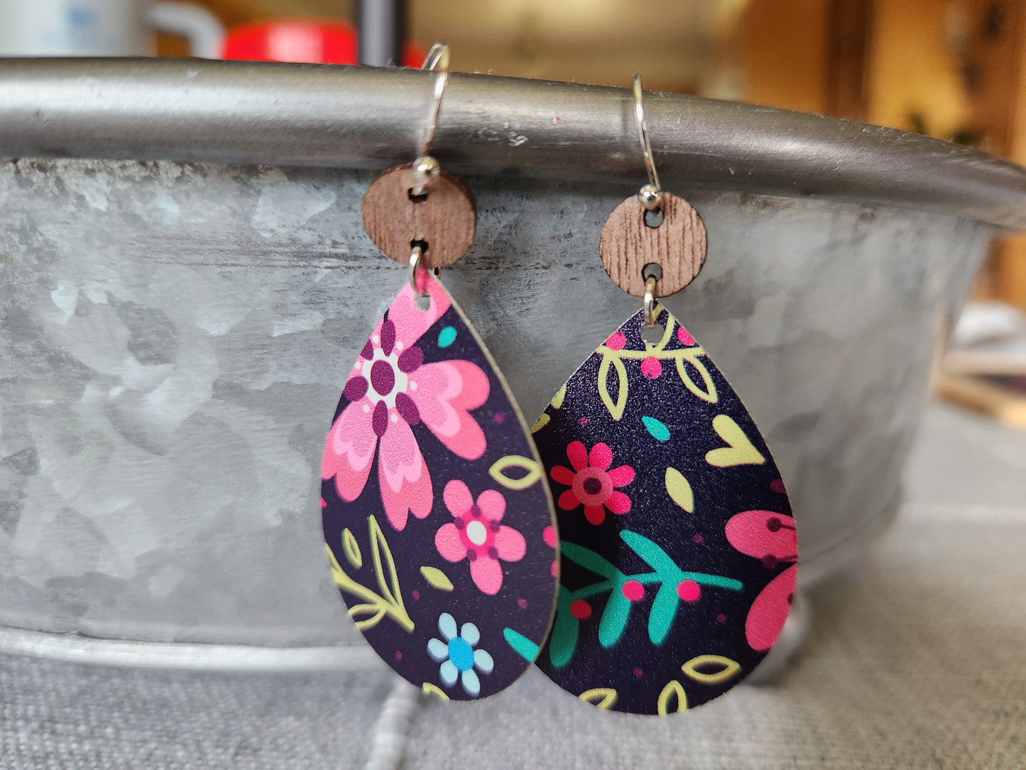 Floral Acrylic Dangles